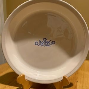 Vintage Corning “ Blue Cornflower” Pie Pan